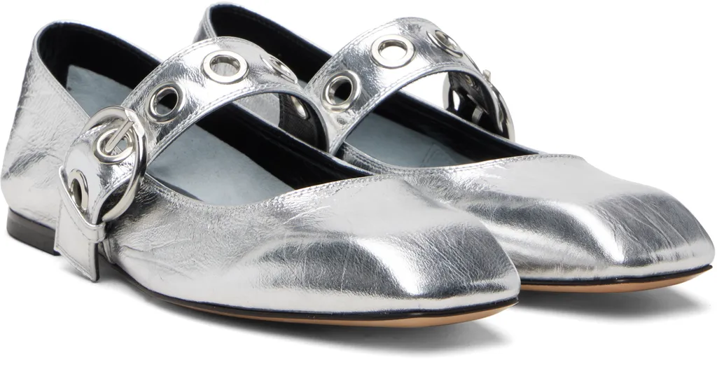Uma Eyelet Ballet Flats