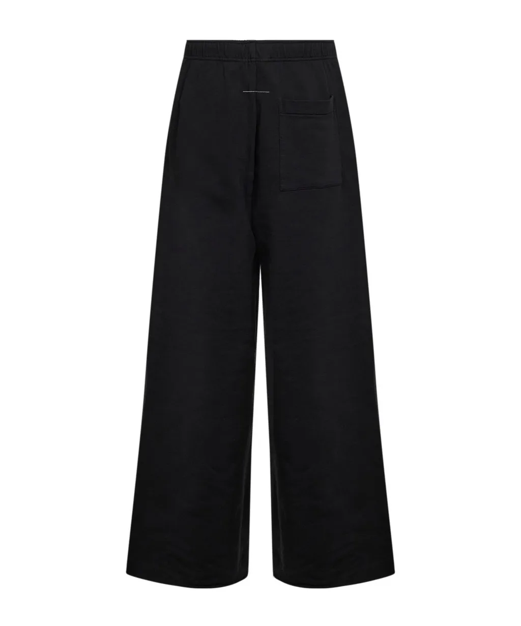 Mm6 Maison Margiela Logo Patch Straight-Leg Trousers
