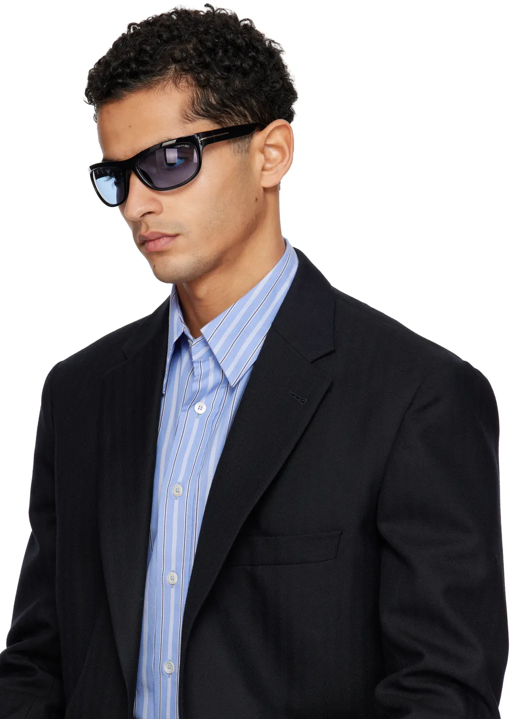 Rectangular-Frame Sunglasses