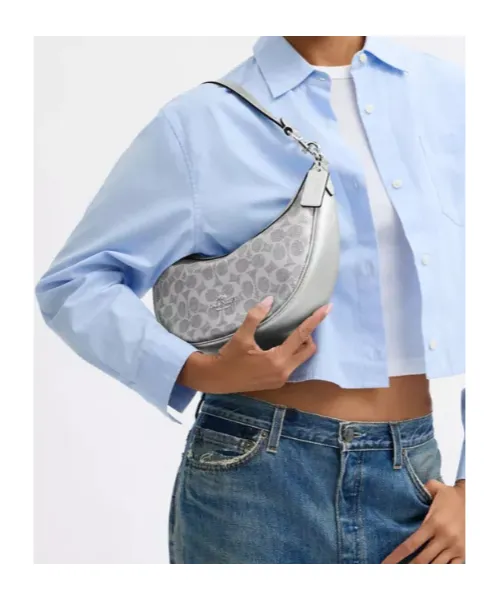Aria Shoulder Bag In Signature Canvas
