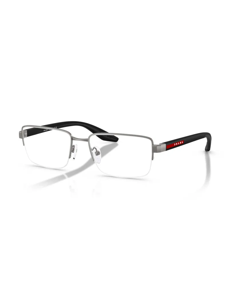Prada Eyewear Linea Rossa Round Frame Glasses