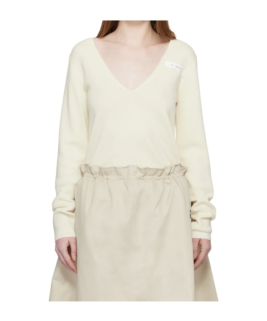 V-Neck Wool Blend Sweater