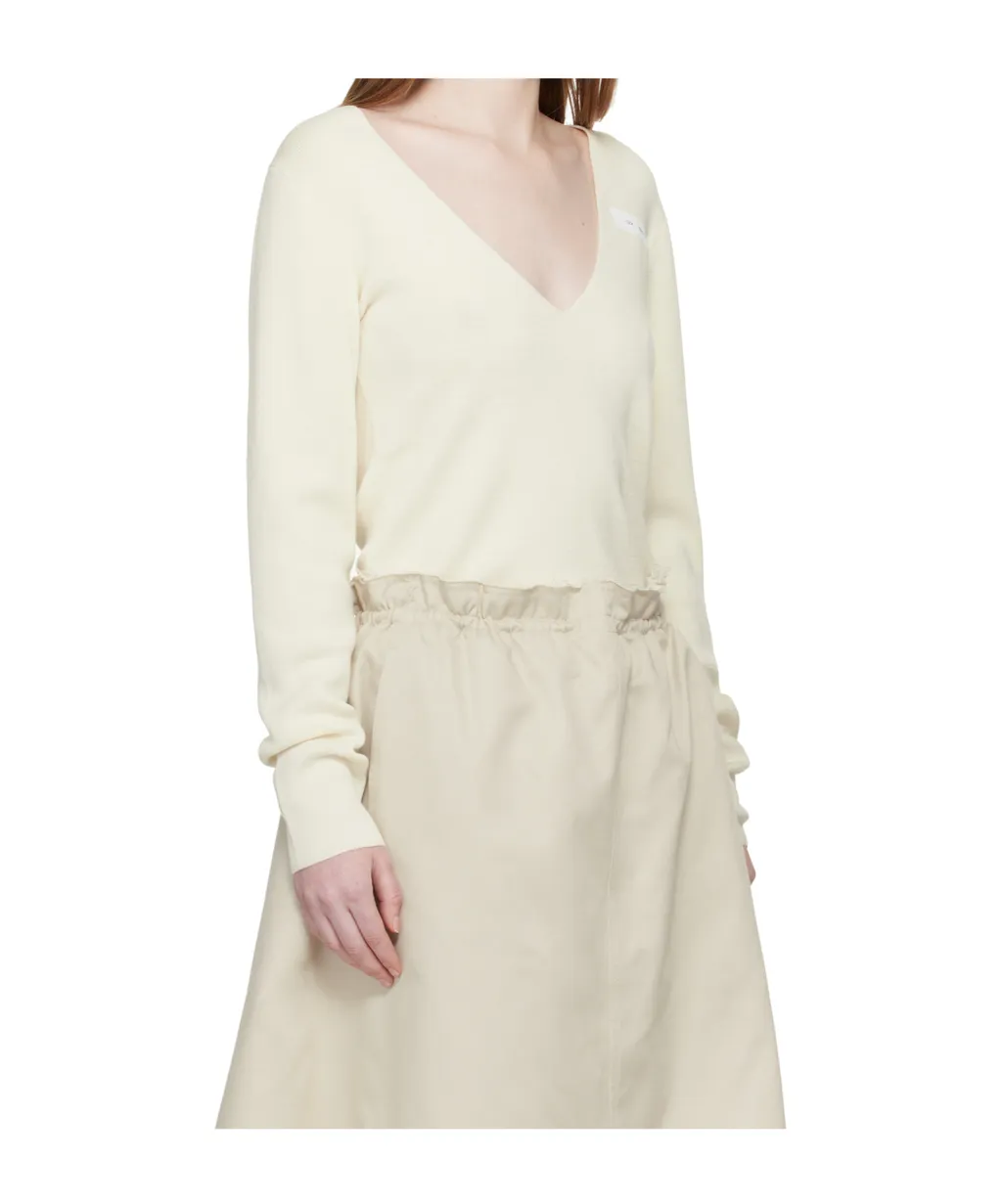 V-Neck Wool Blend Sweater