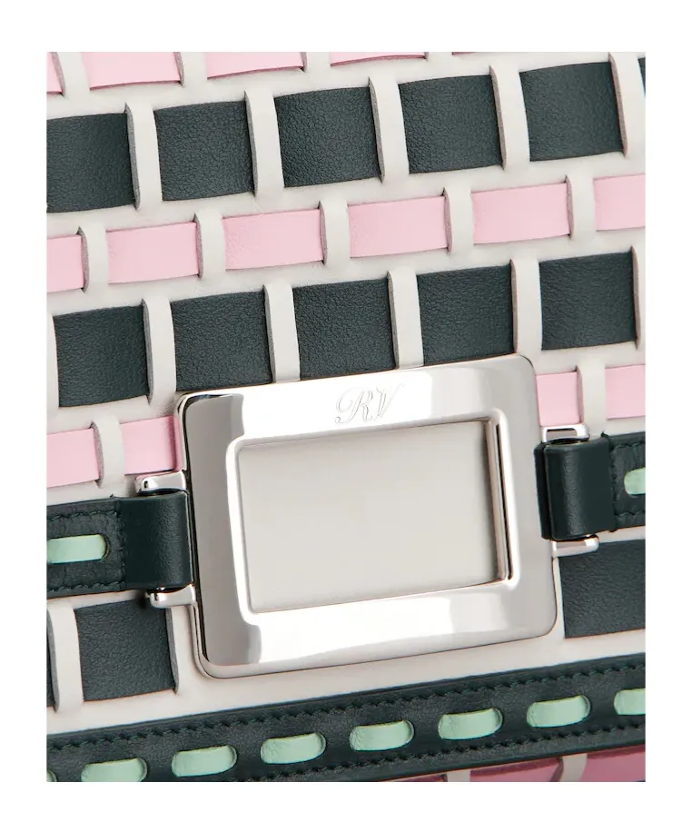 Belle Vivier Clutch In Leather