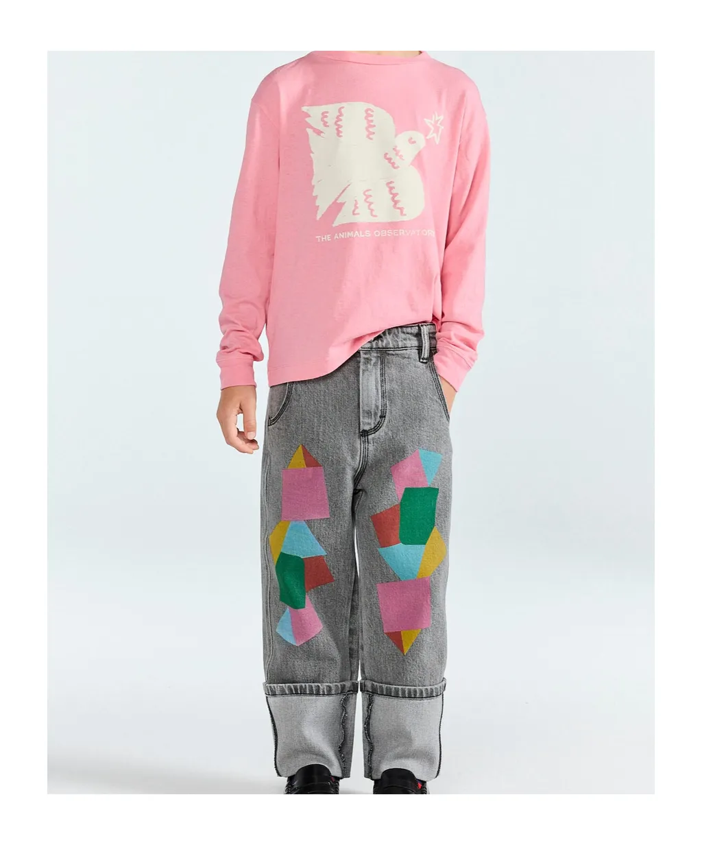 Crew Neck Long-Sleeved T-Shirt