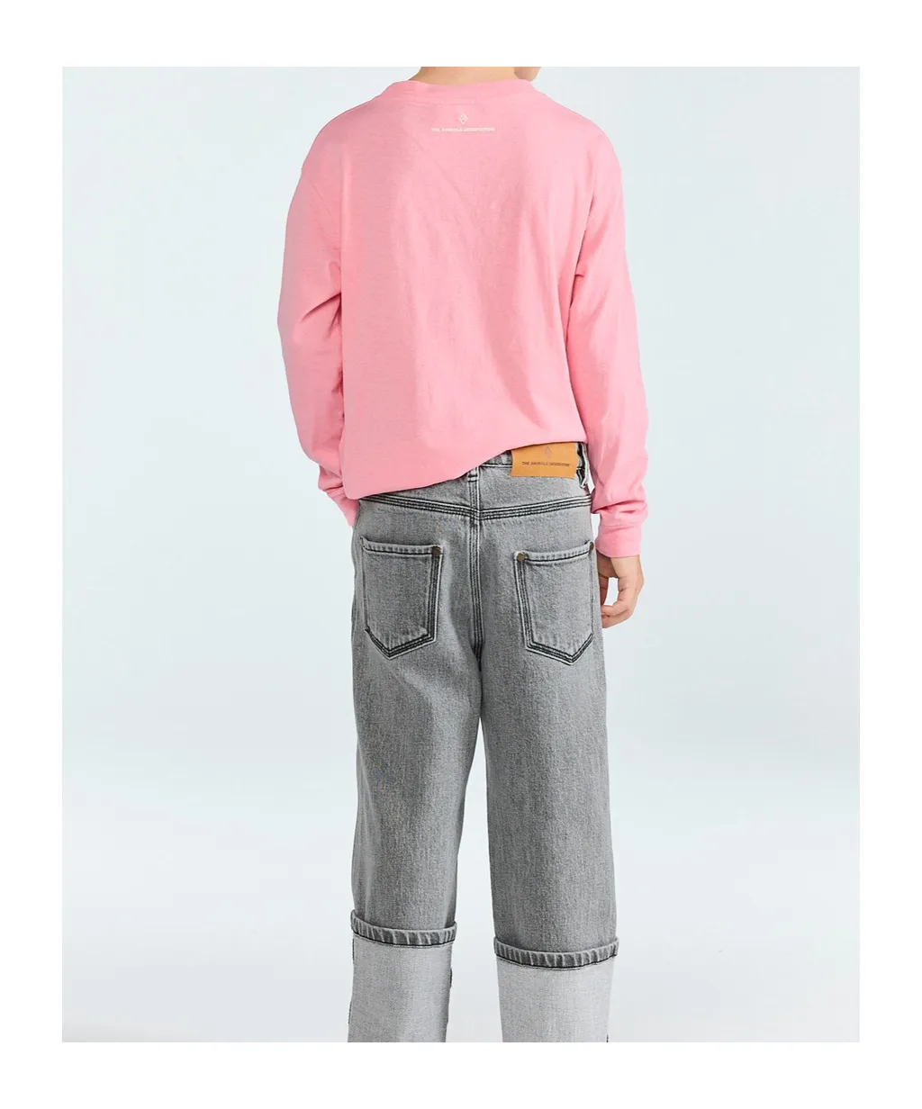 Crew Neck Long-Sleeved T-Shirt