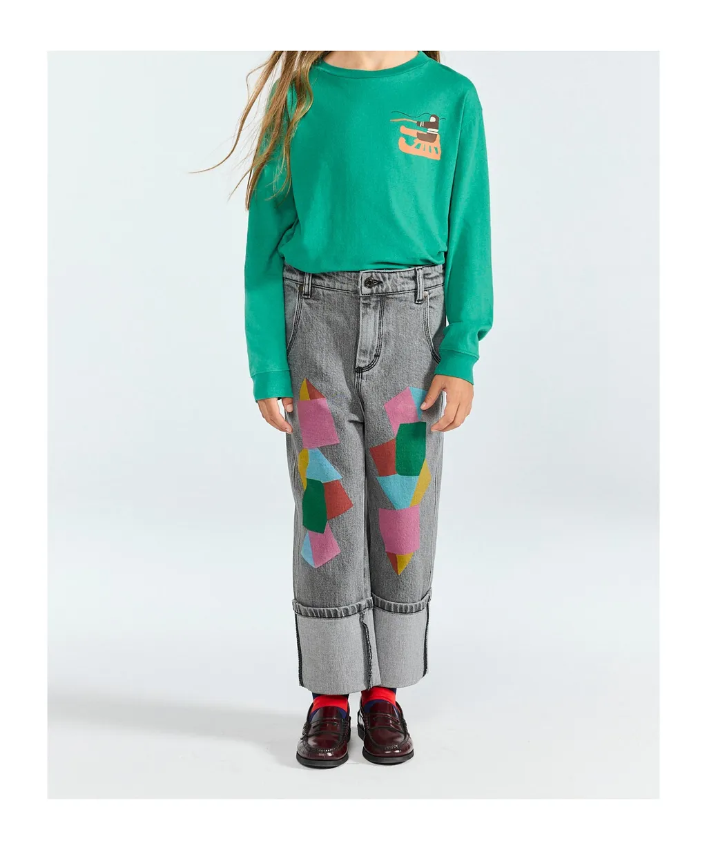 Crew Neck Long-Sleeved T-Shirt