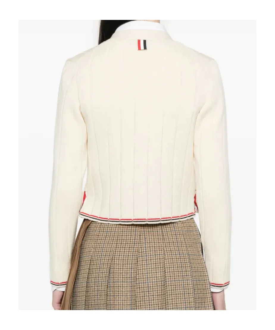 V-Neck Long-Sleeved Knitted Sweater