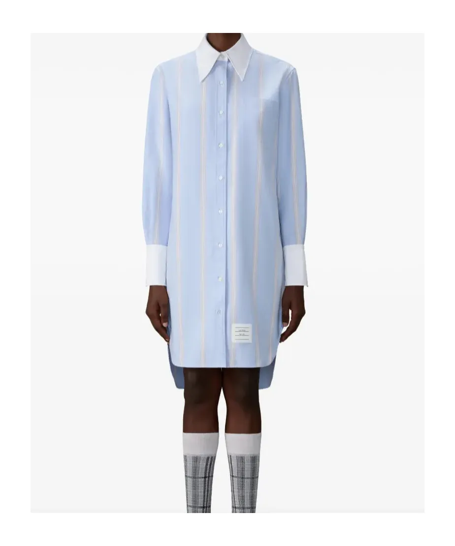 Collared Long-Sleeved Dress