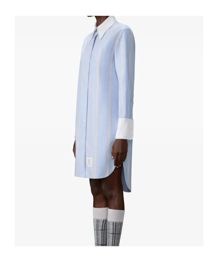 Collared Long-Sleeved Dress