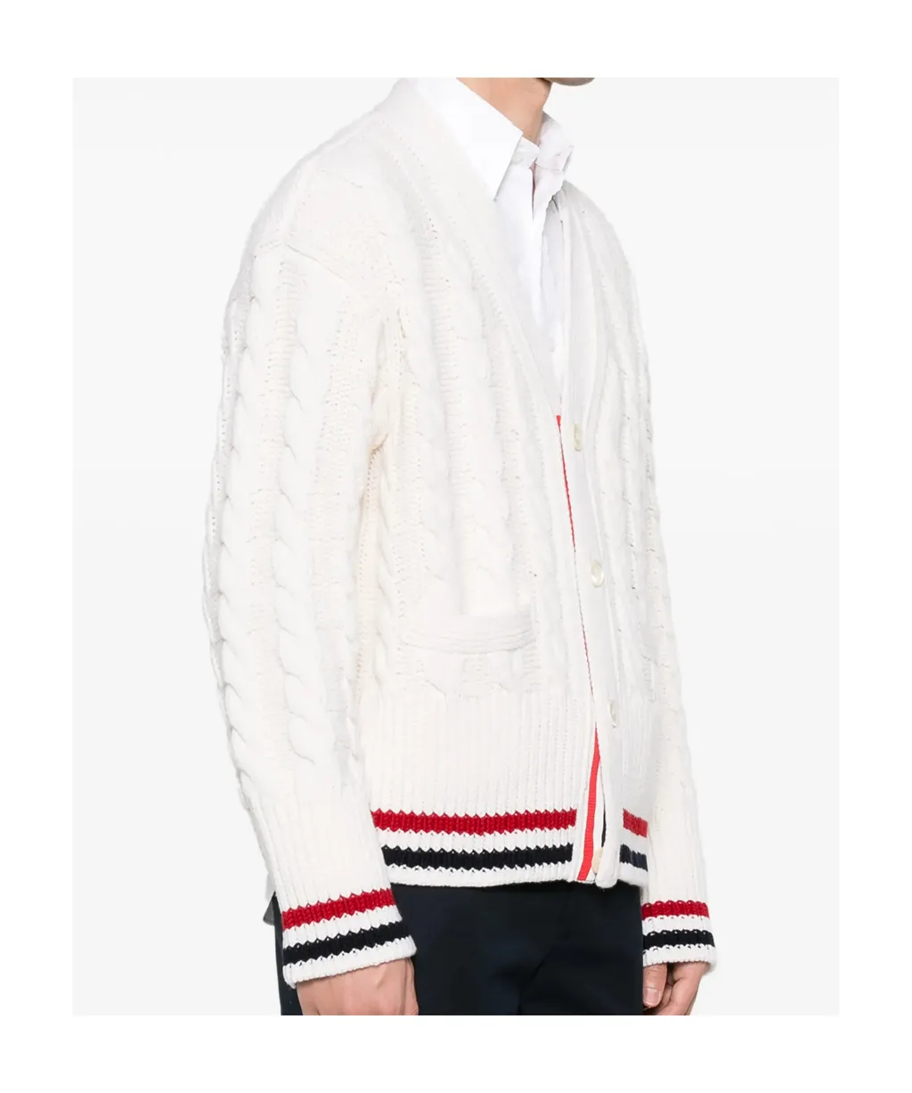 V-Neck Long-Sleeved Knitted Sweater