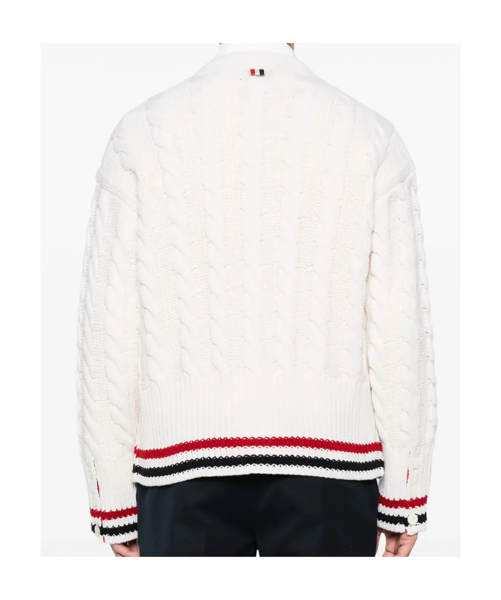 V-Neck Long-Sleeved Knitted Sweater