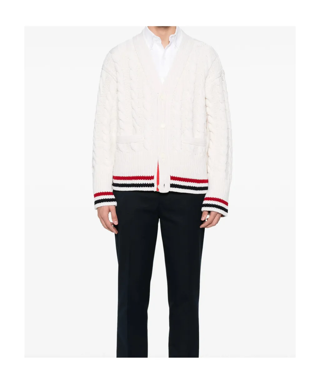 V-Neck Long-Sleeved Knitted Sweater