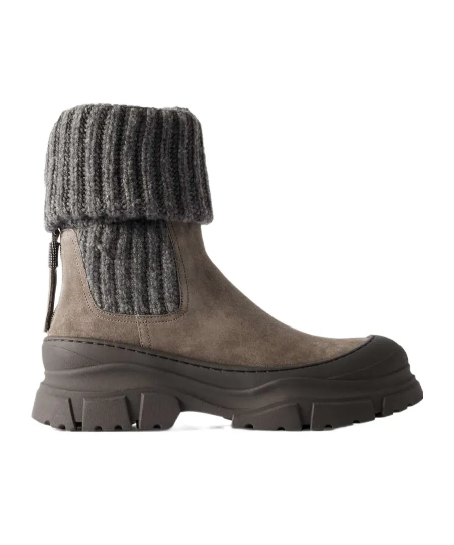 Beaded Chelsea Boots