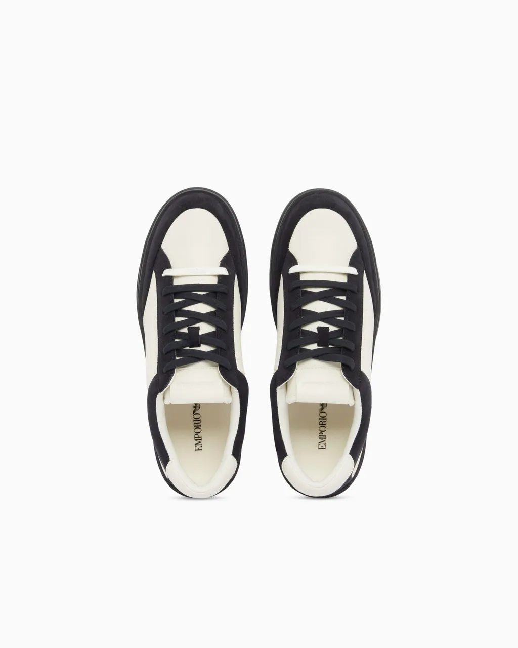Colour Block Leather Sneakers