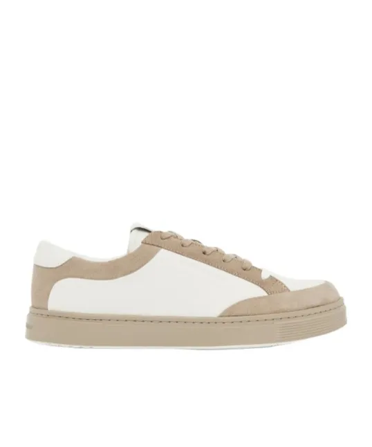 Suede-Panel Sneakers