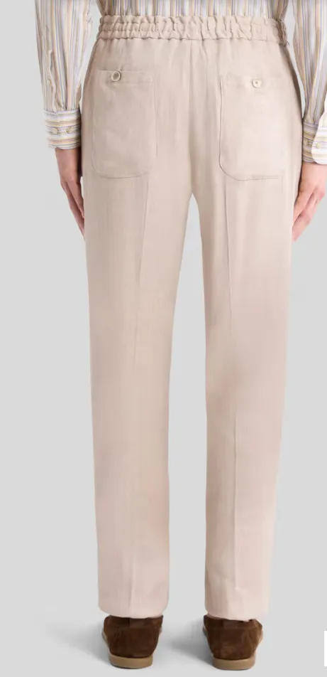 Etro Drawstring Straight-Leg Trousers