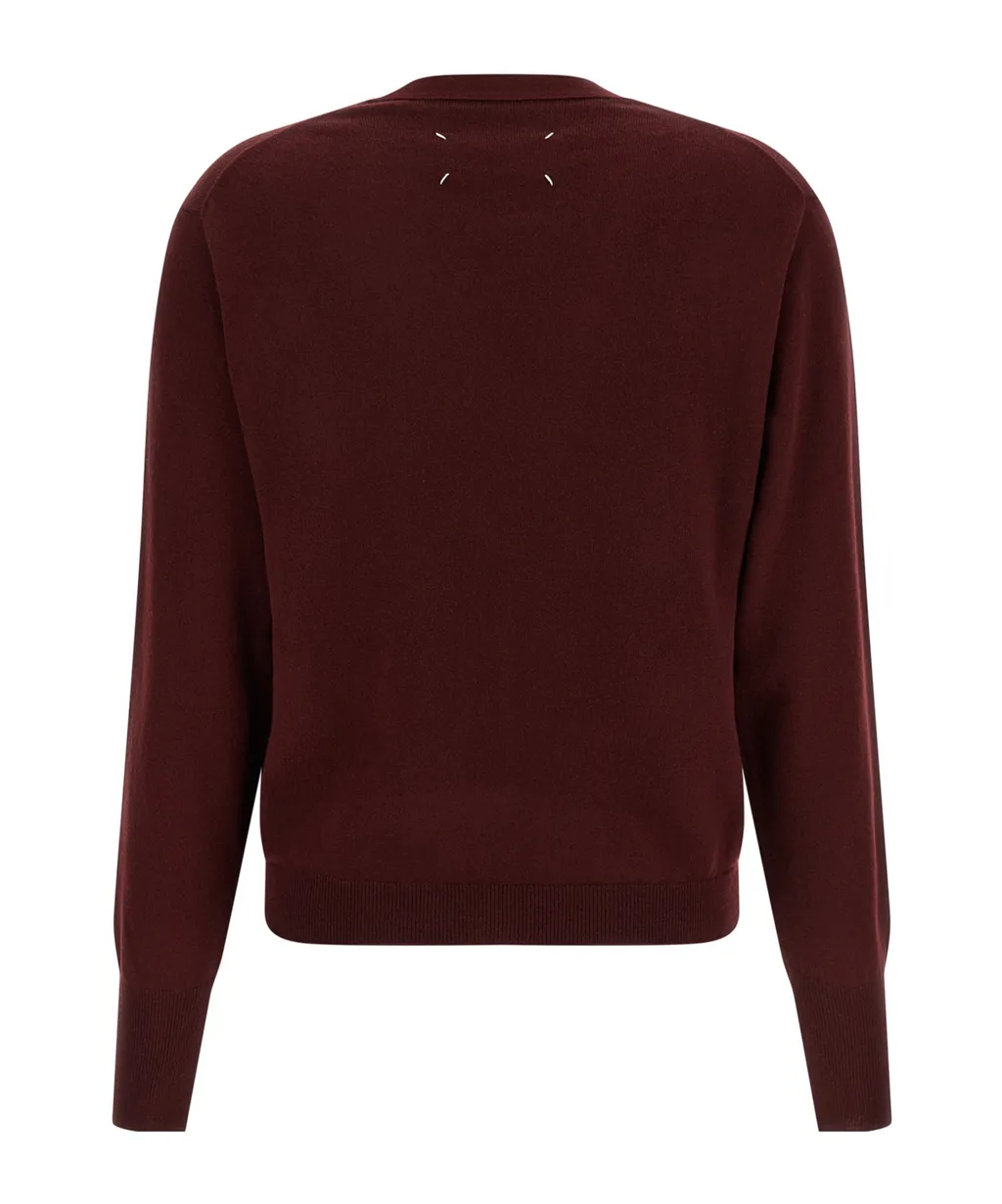Maison Margiela Long-Sleeved V-Neck Cardigan