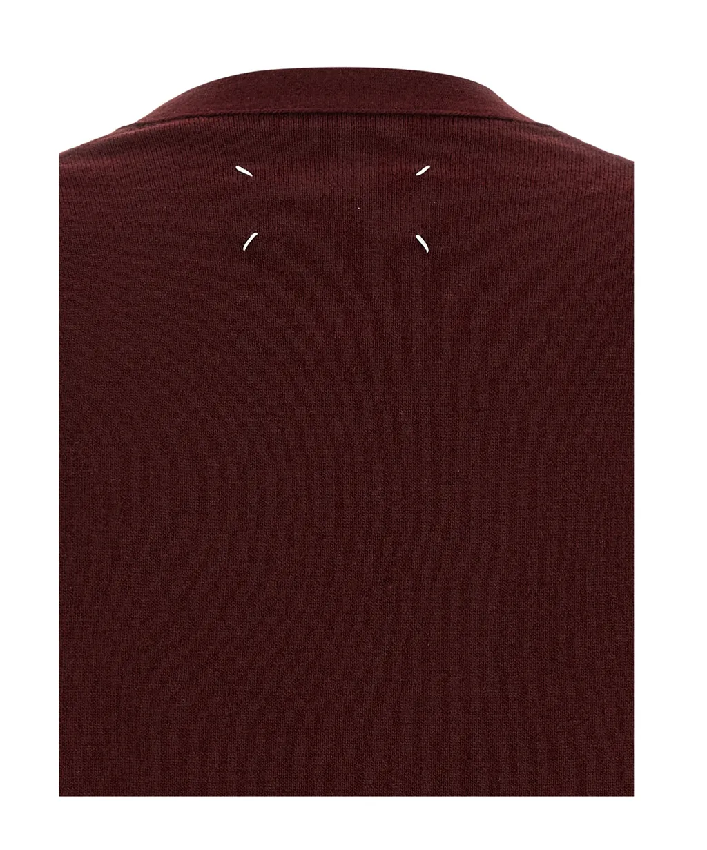 Maison Margiela Long-Sleeved V-Neck Cardigan