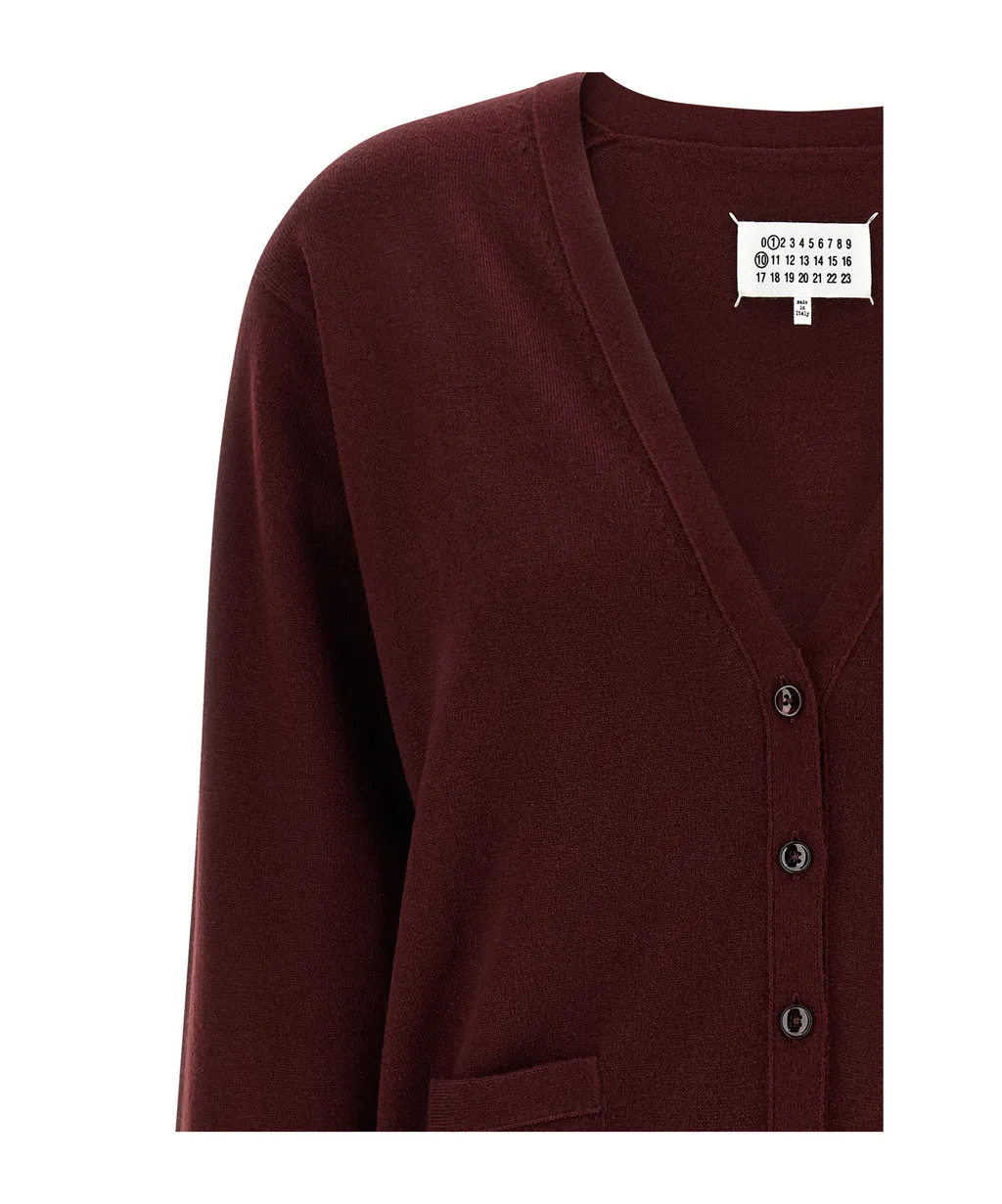 Maison Margiela Long-Sleeved V-Neck Cardigan