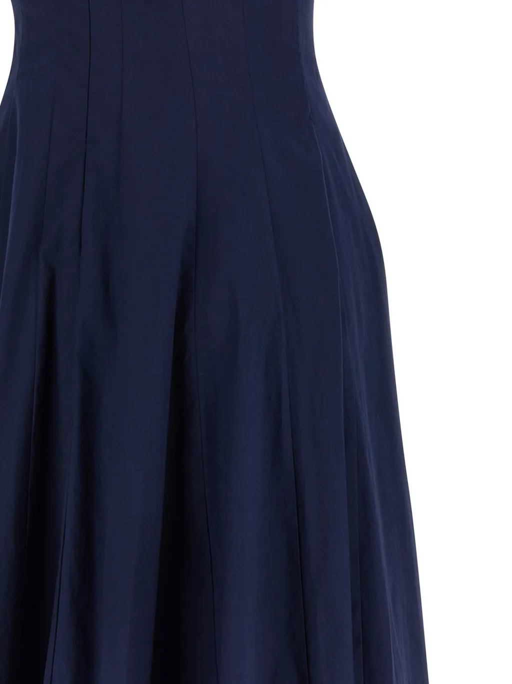 Staud Wells Pleated Sleeveless Dress