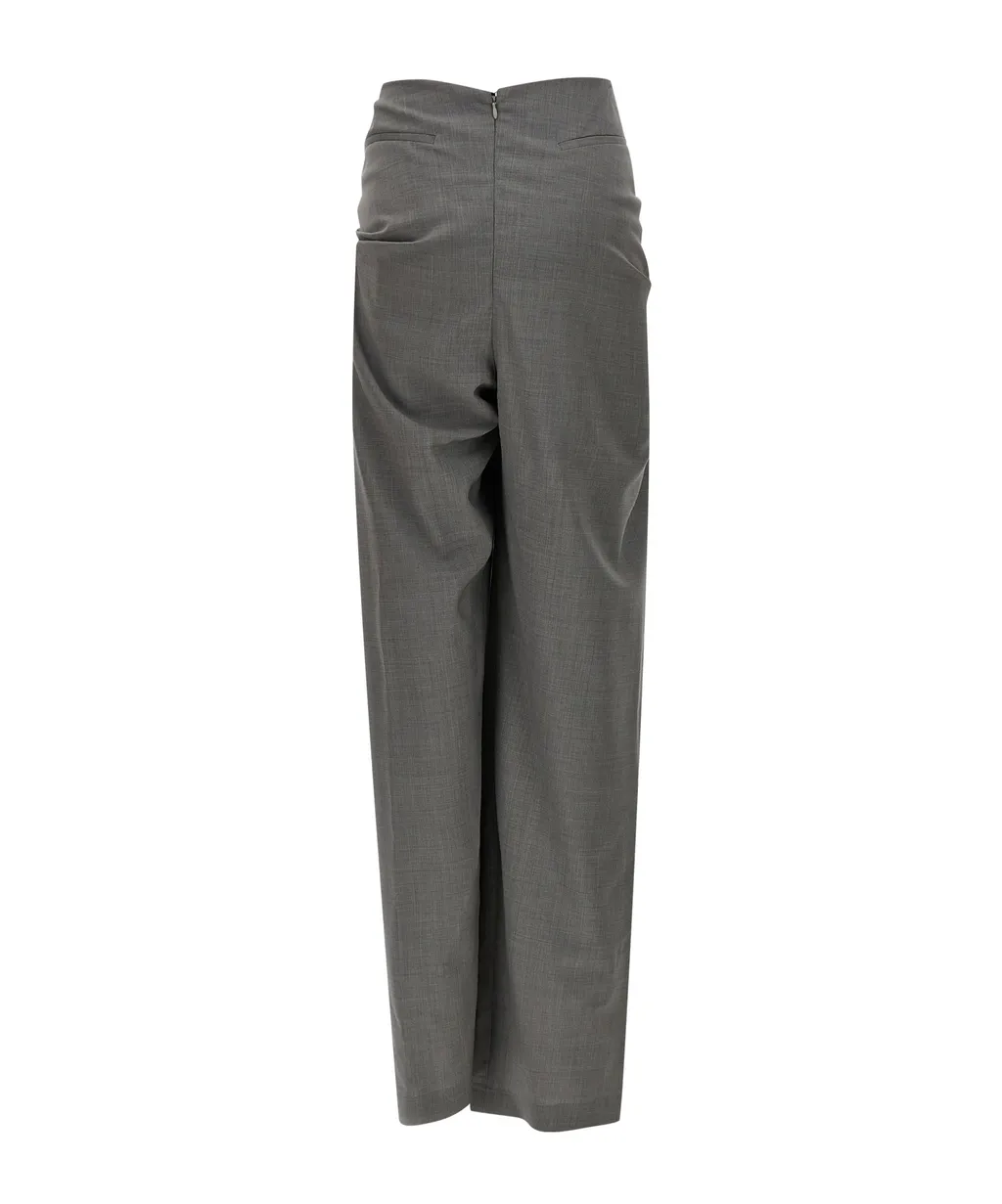 Giuseppe Di Morabito Draped Pleated High-Waisted Pants