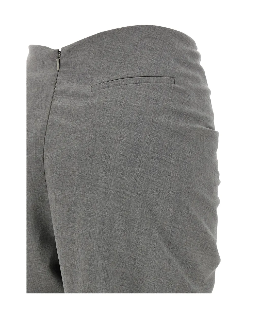 Giuseppe Di Morabito Draped Pleated High-Waisted Pants
