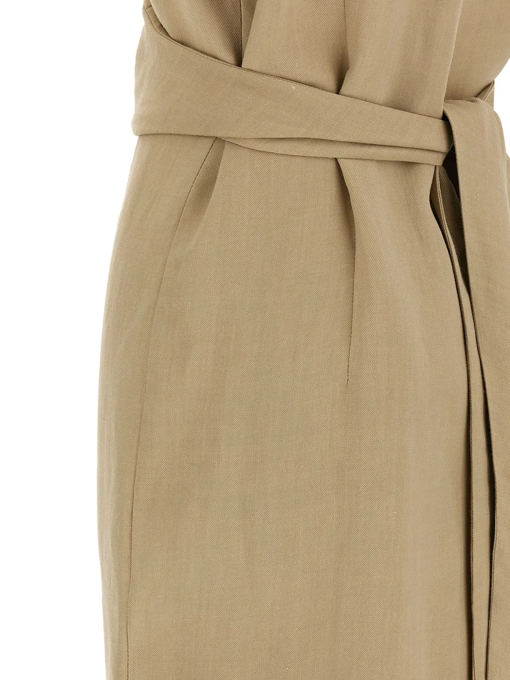 Brunello Cucinelli V-Neck Short-Sleeve Dress