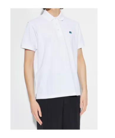 Etro Logo-Embroidered Short-Sleeved Polo Shirt