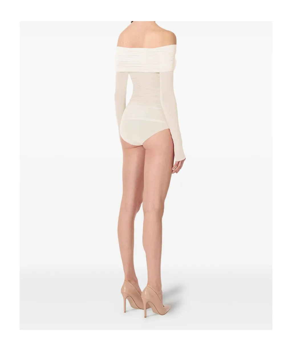 Sheer Drape Long Sleeves Top