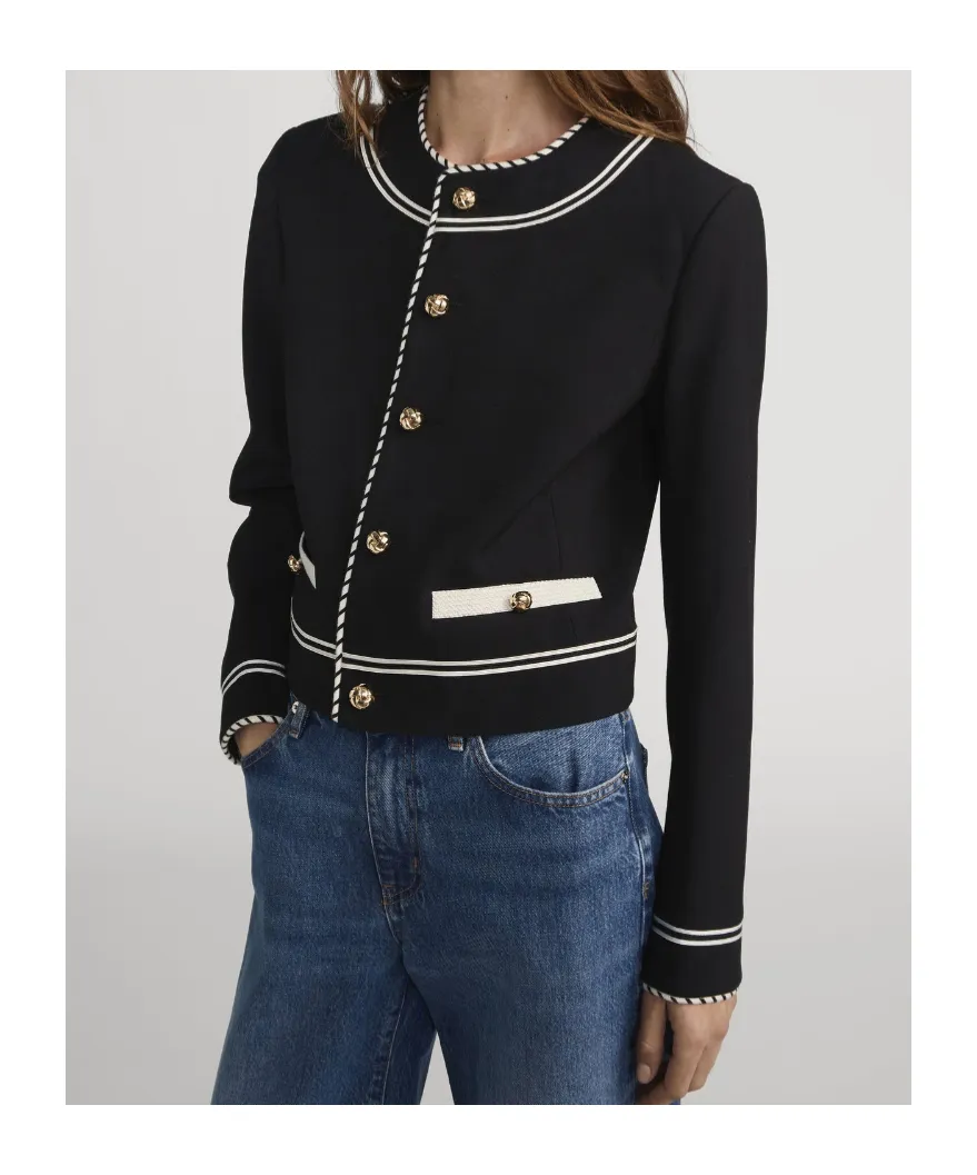 Button Embellished Jacket