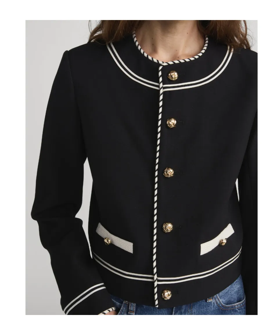 Button Embellished Jacket