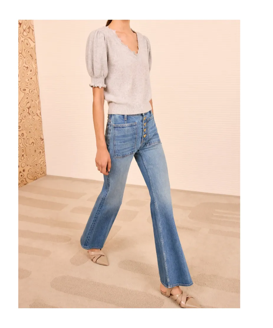 Polline Ruffled-Sleeve T-Shirt
