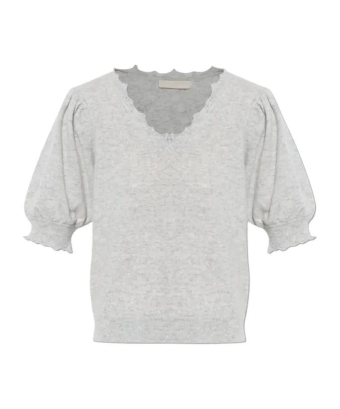 Polline Ruffled-Sleeve T-Shirt