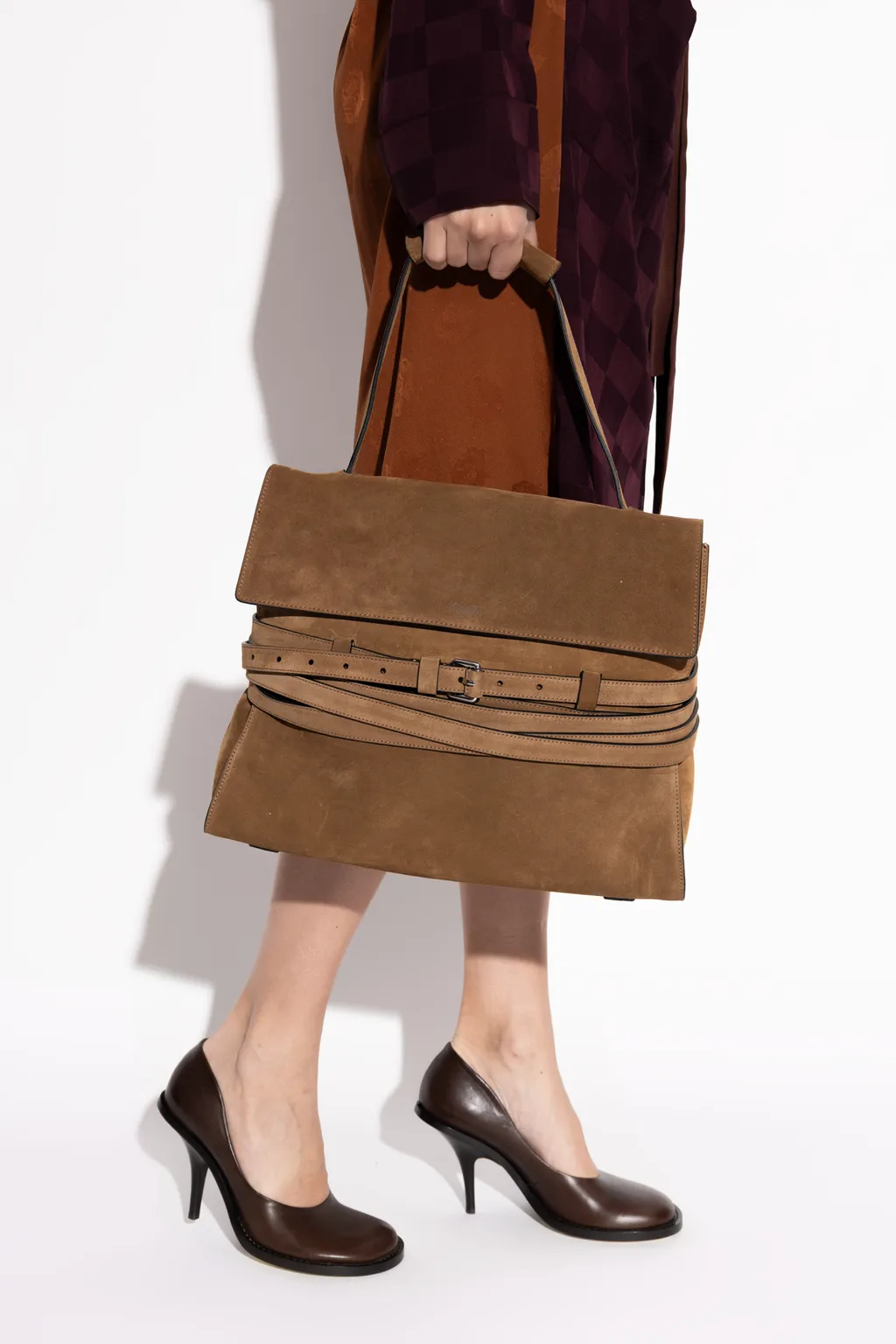 Moschino Logo Detailed Top Handle Handbag