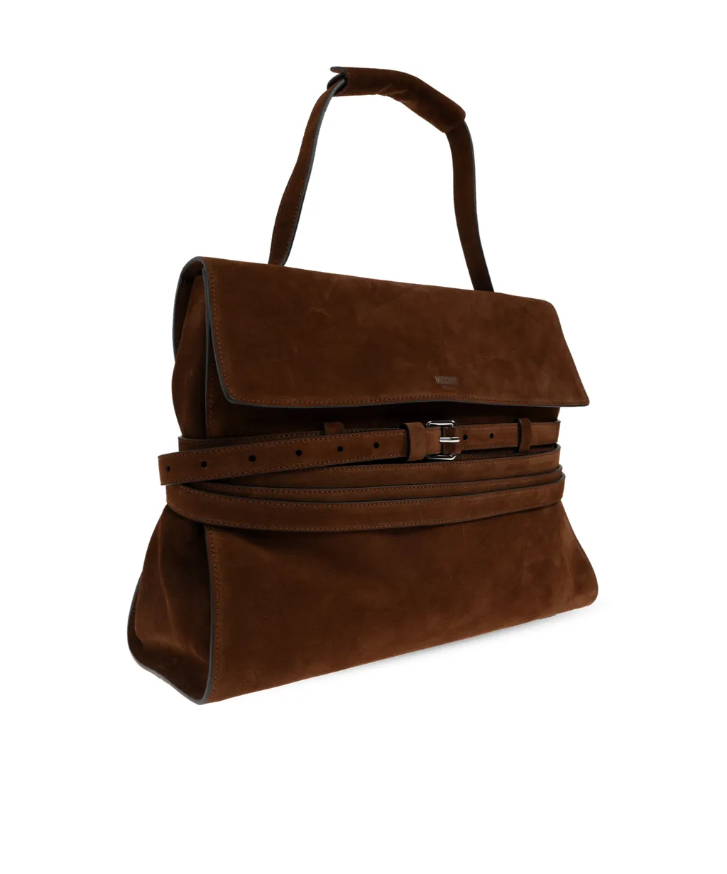Moschino Logo Detailed Top Handle Handbag