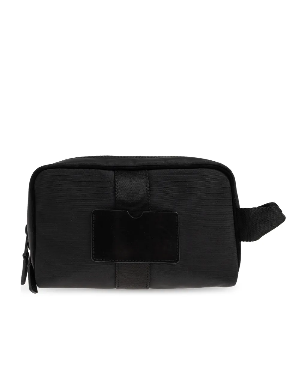 Moschino Logo Detailed Zipped Cosmetic Bag