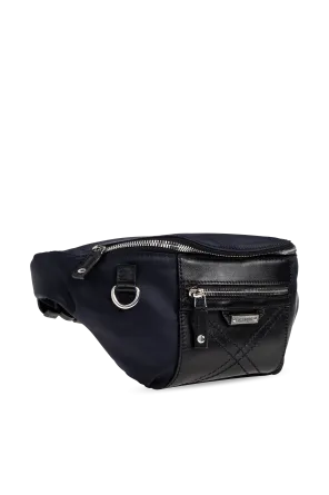 Iceberg Quilted Zip Belt Messenger Bag