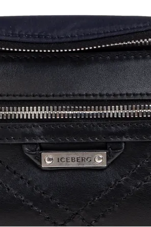 Iceberg Quilted Zip Belt Messenger Bag