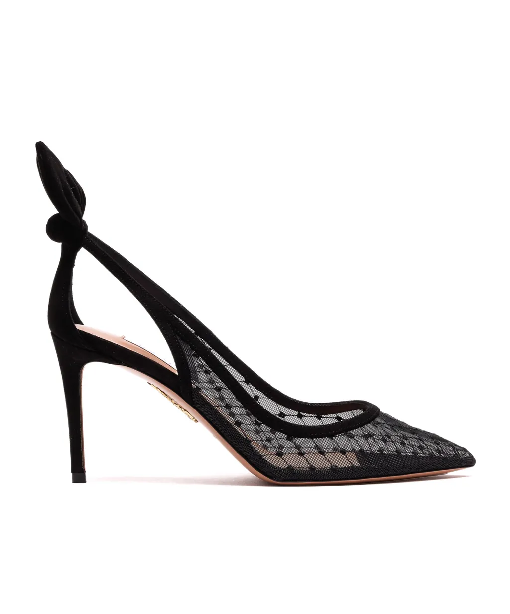 Aquazzura Mesh High Heel