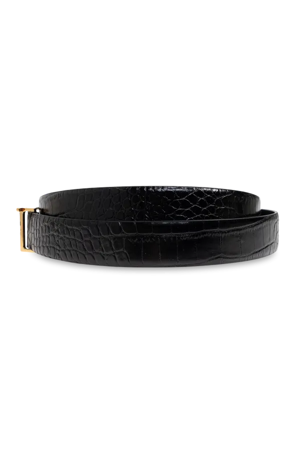 Tom Ford Embossed Buckle Belt