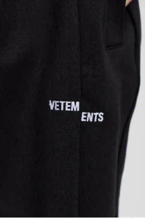 Vetements Logo Embroidered Sweatpants