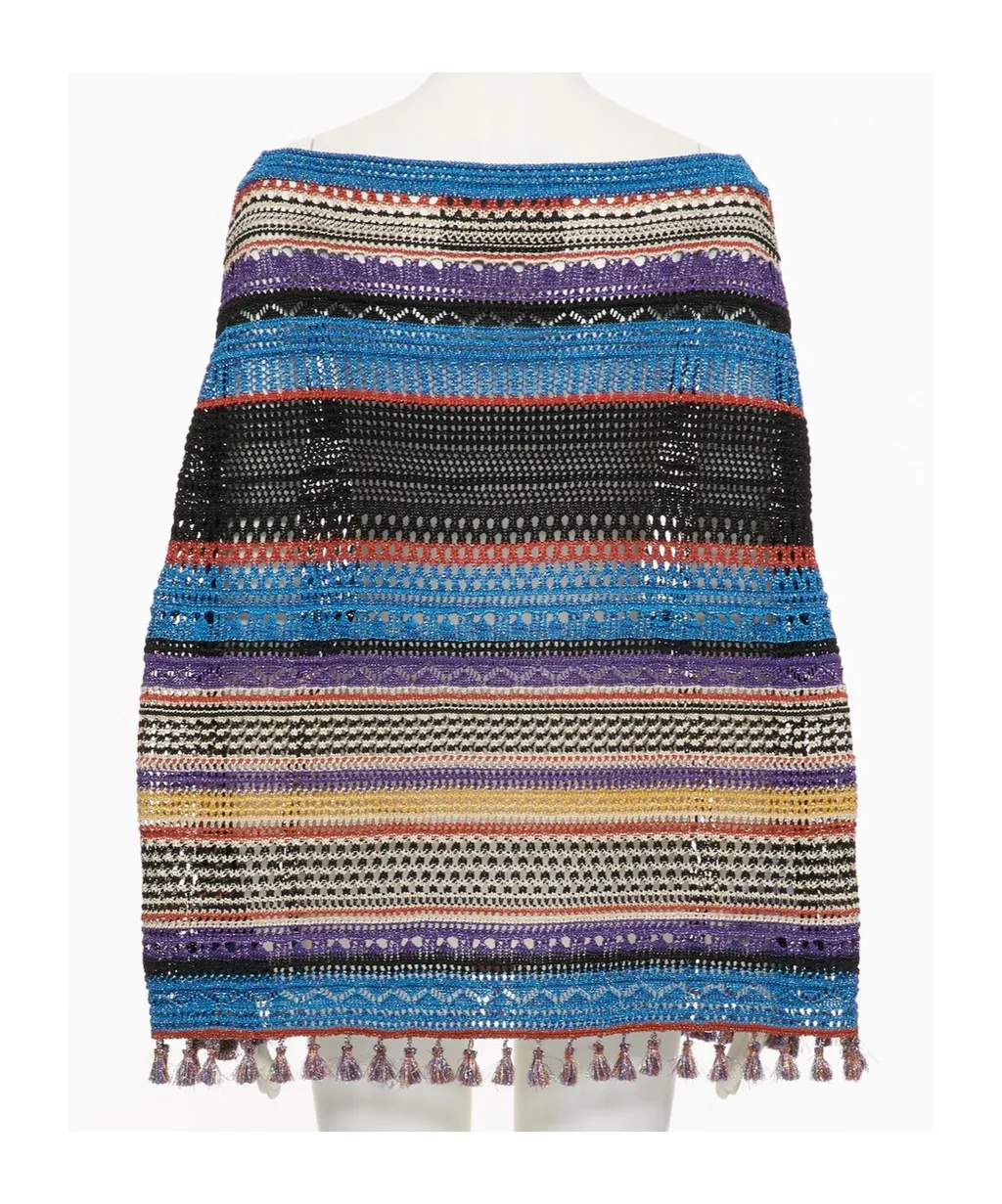 Striped Knit Shawl