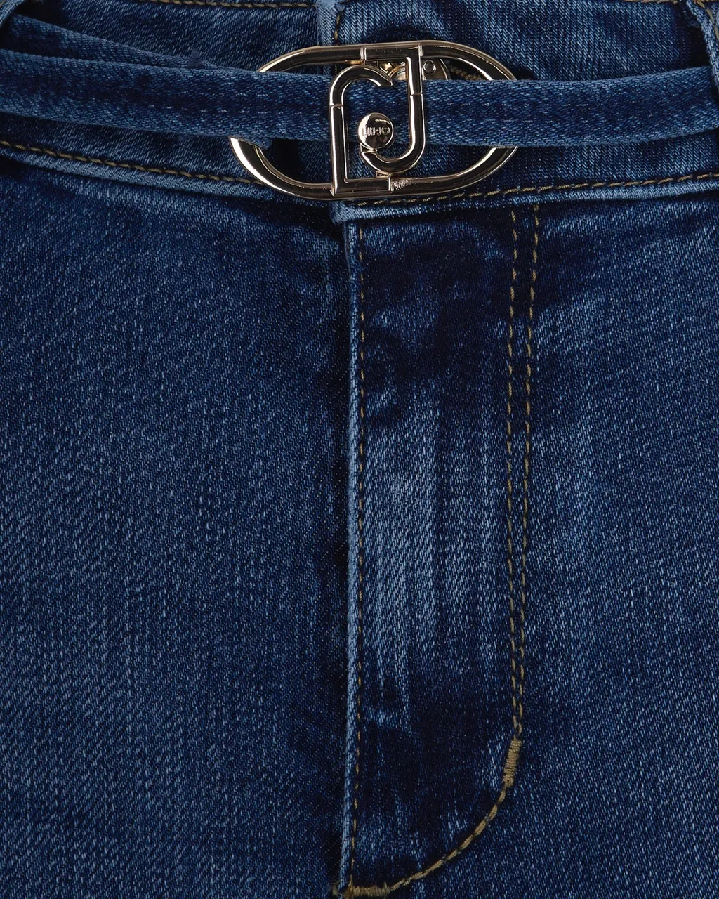 Liu Jo Belted Straight-Leg Jeans