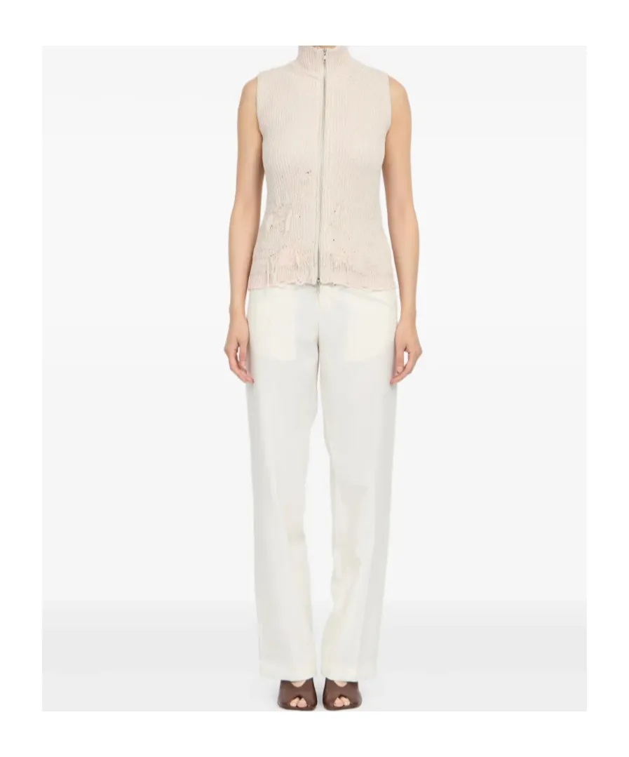 Mm6 Maison Margiela Distressed Knitted Vest