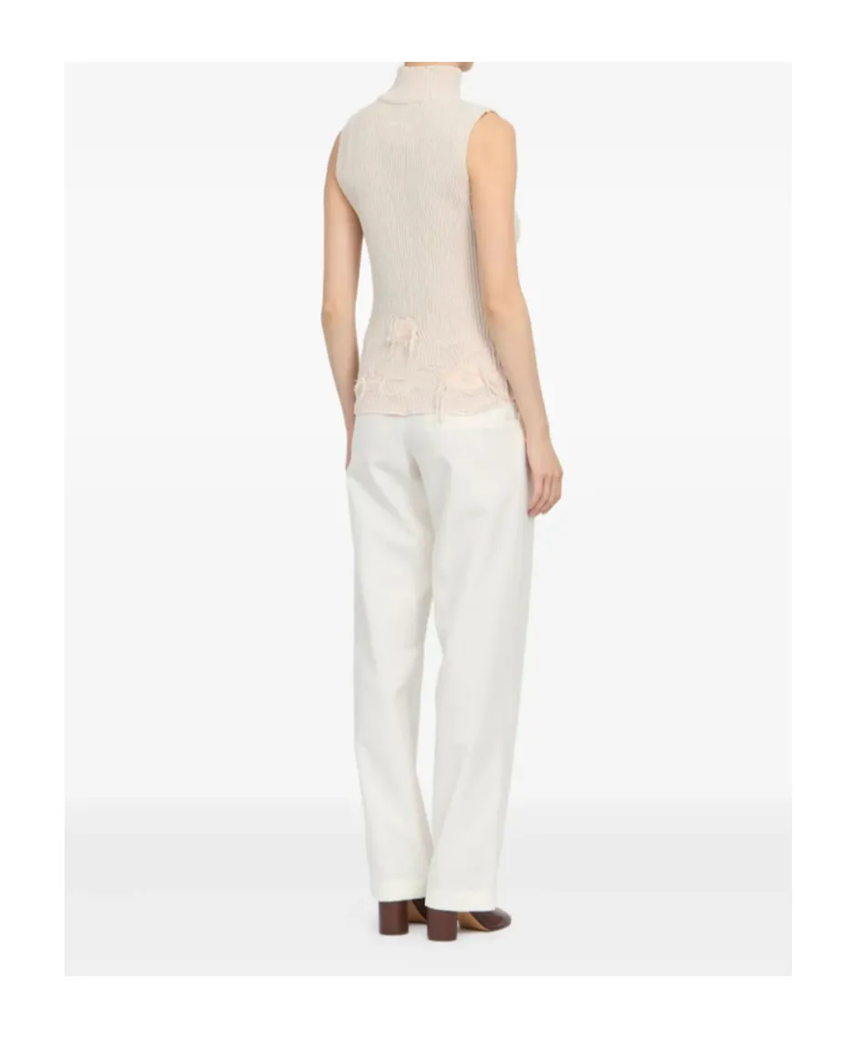 Mm6 Maison Margiela Distressed Knitted Vest