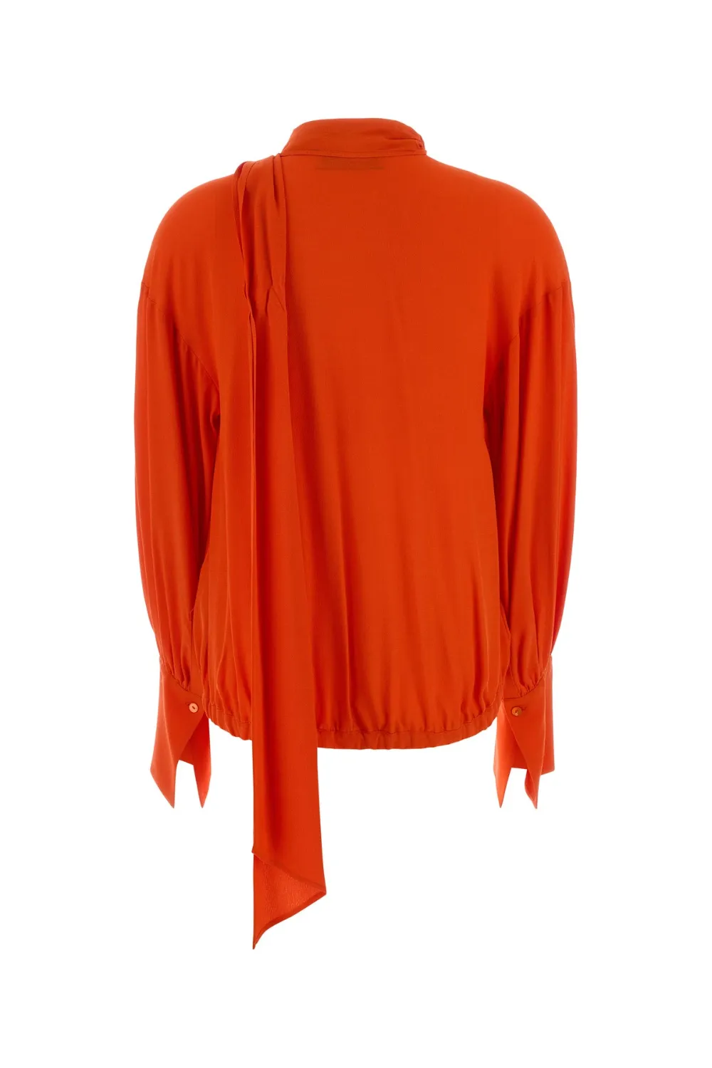 Scarf-Detail Blouse