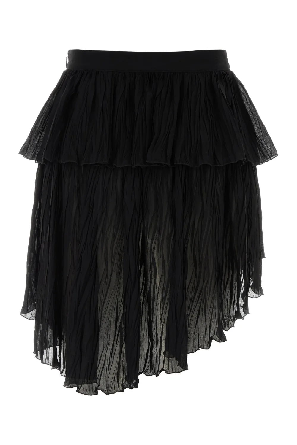 Blumarine Asymmetric Crinked Mini Skirt