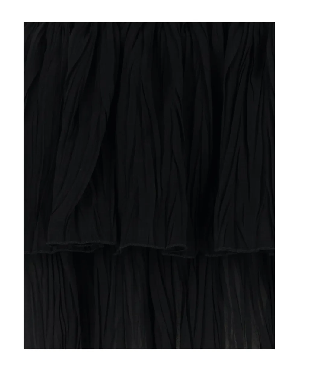 Blumarine Asymmetric Crinked Mini Skirt