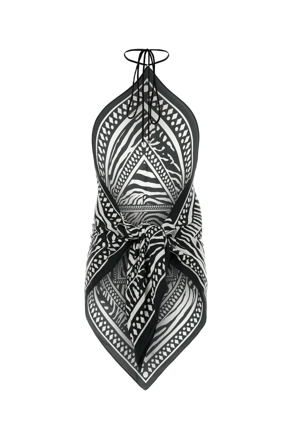 Zebra Foulard Print Top